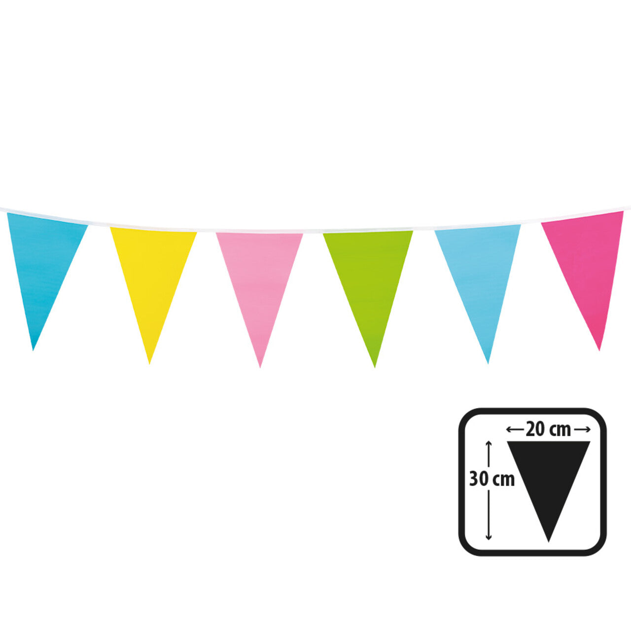 Op deze afbeelding zie je een Decoratie, van het merk Boland. Vlaggenlijn Kleurenfeest Verjaardag