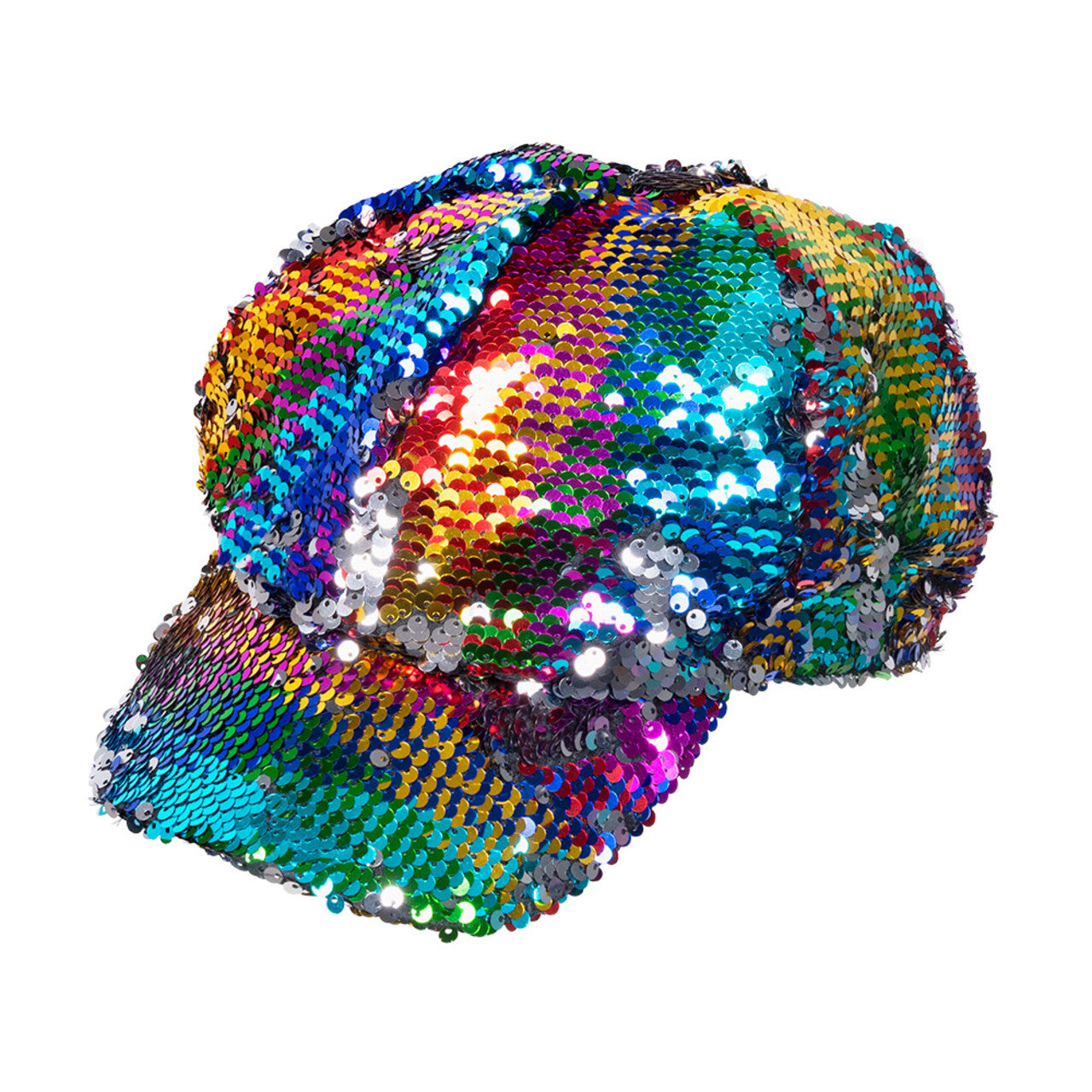 Op deze afbeelding zie je een Accessoires, van het merk Boland. Pet Rainbow Glitter Switch (Omkeerbare Pailletten Regenboog / Zilver)
