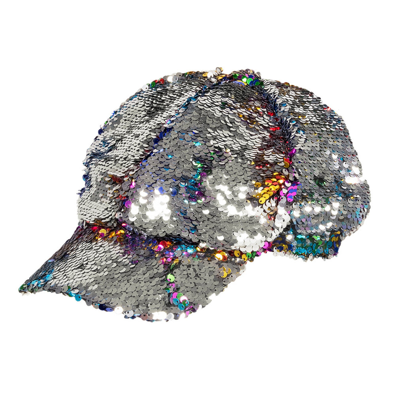 Op deze afbeelding zie je een Accessoires, van het merk Boland. Pet Rainbow Glitter Switch (Omkeerbare Pailletten Regenboog / Zilver)