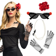 Op deze afbeelding zie je een Accessoires, van het merk Boland. Set Vintage Jaren 50 Girls Night Out