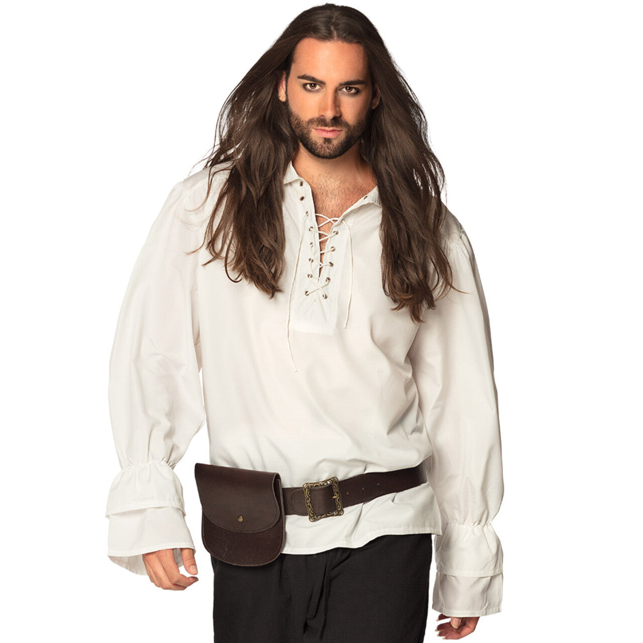 Op deze afbeelding zie je een Accessoires, van het merk Boland. Bruine Lederlook Heuptas Met Riem