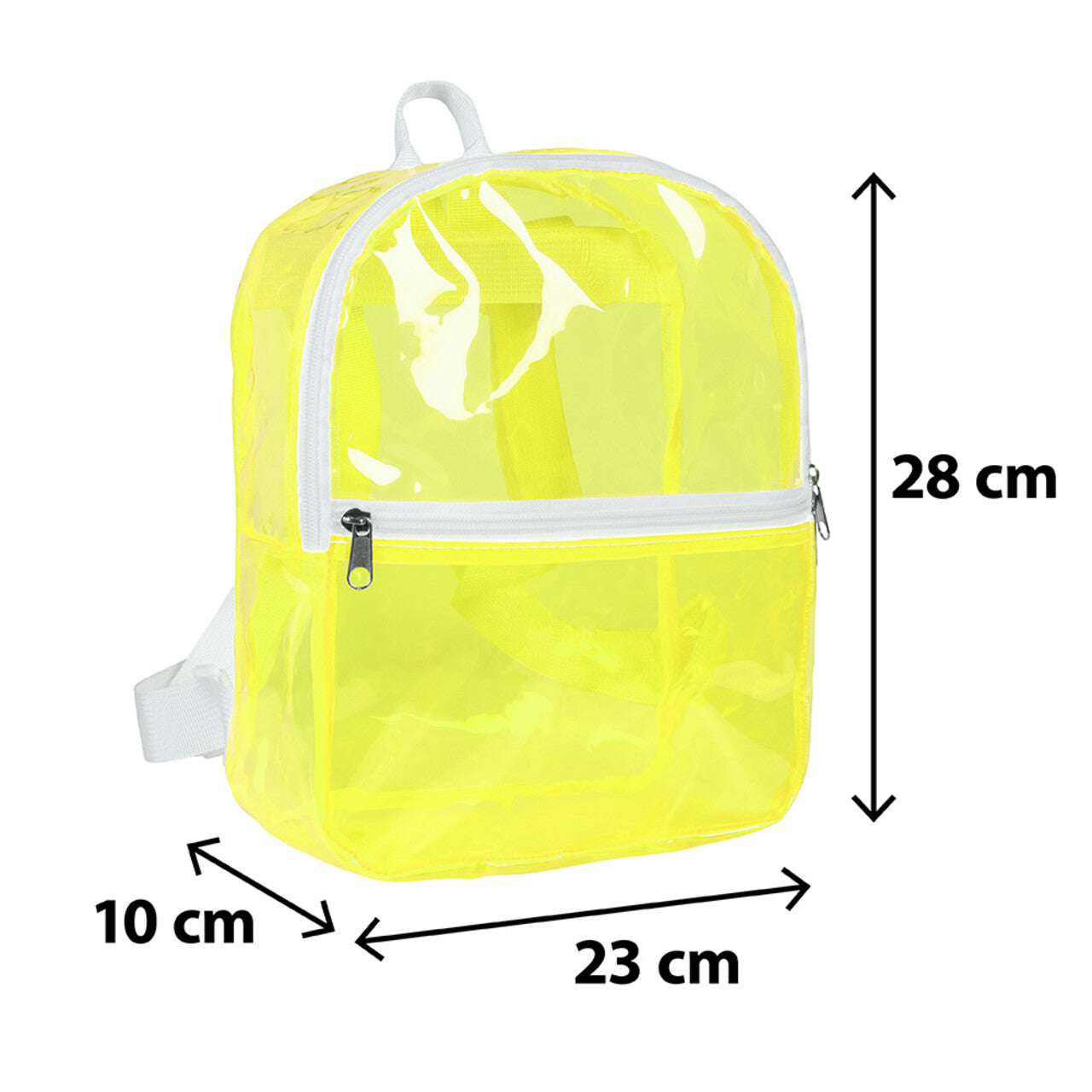 Op deze afbeelding zie je een Accessoires, van het merk Boland. Handige Rugzak Doorzichtig Geel
