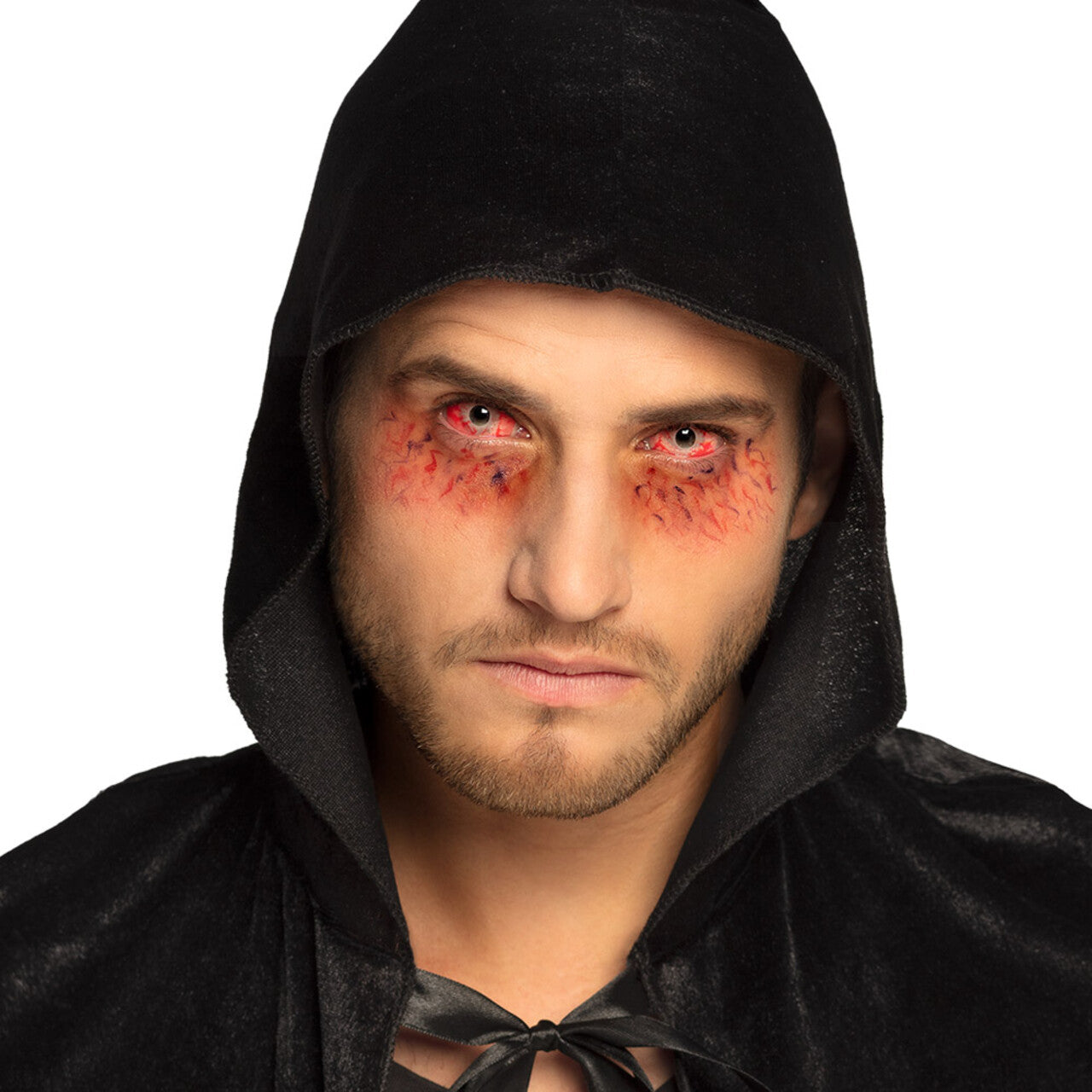 Op deze afbeelding zie je een Accessoires, van het merk Boland. Bloeddoorlopen Ogen 6-Maandslenzen Sclera Inferno