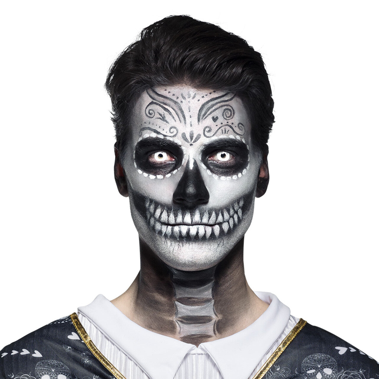 Op deze afbeelding zie je een Accessoires, van het merk Boland. Maandlenzen Skeleton Flash Wit