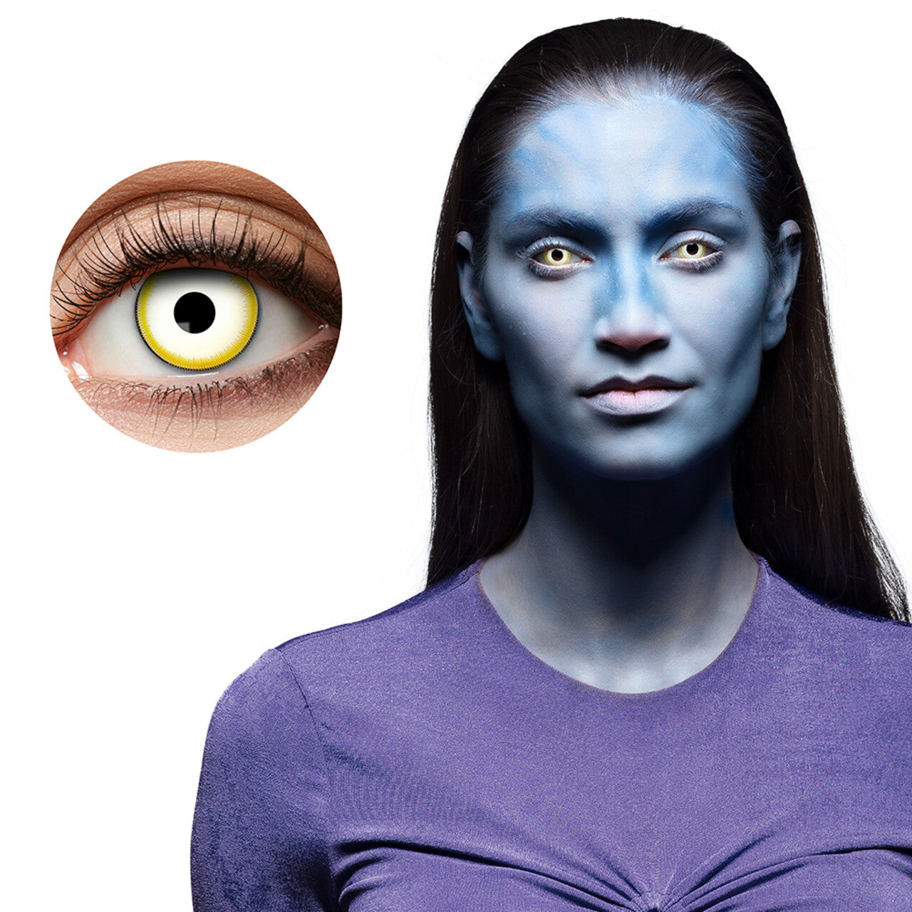 Op deze afbeelding zie je een Accessoires, van het merk Boland. Lenzen Dark Fairy Avatar