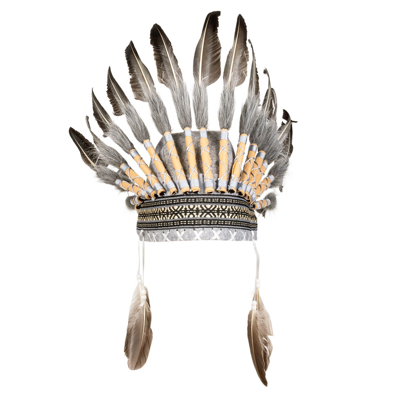 Op deze afbeelding zie je een Accessoires, van het merk Boland. Indianen Hoofdtooi Wijze Adelaar