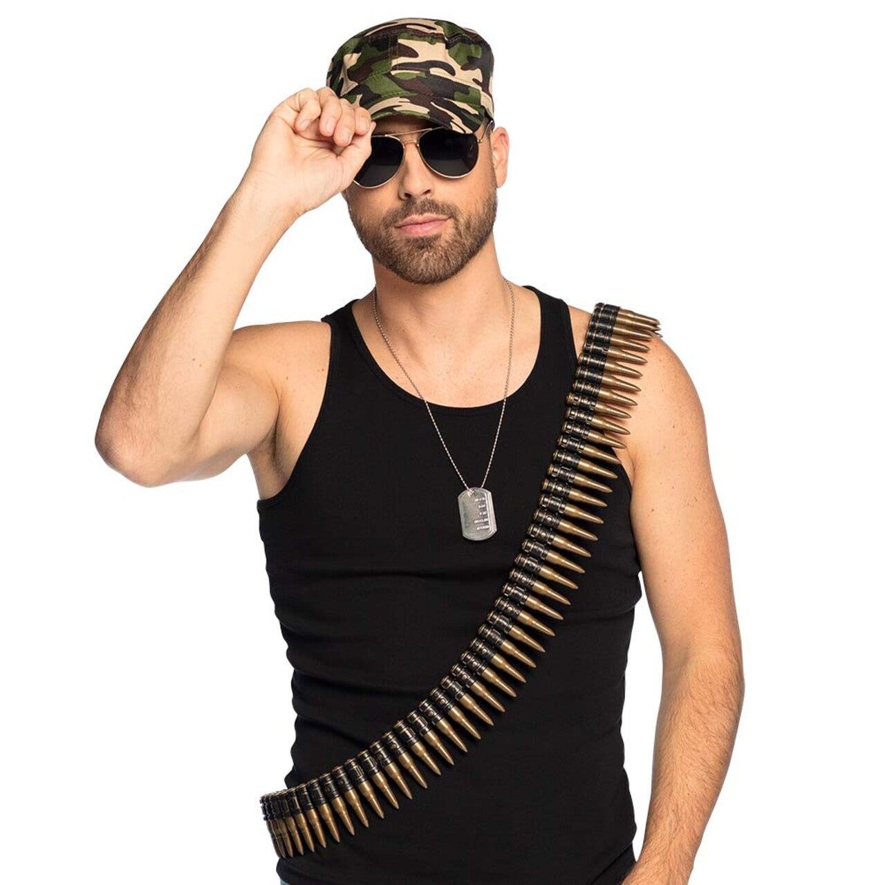 Op deze afbeelding zie je een Accessoires, van het merk Boland. Accessoire Set Soldaat Camo Jack