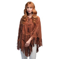 Poncho Hippie Breeze Met Franjes Vrouw
