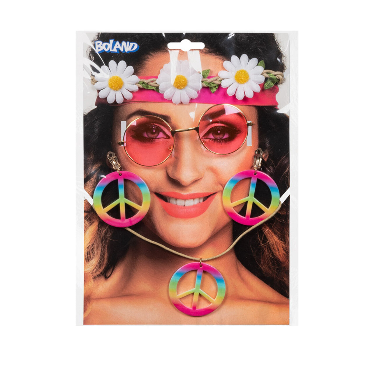 Op deze afbeelding zie je een Accessoires, van het merk Boland. Accessoire Set Hippie Freedom And Peace