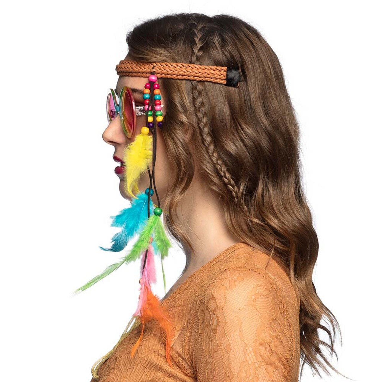 Op deze afbeelding zie je een Accessoires, van het merk Boland. Accessoire Set Hippie Bohemian Peacelover