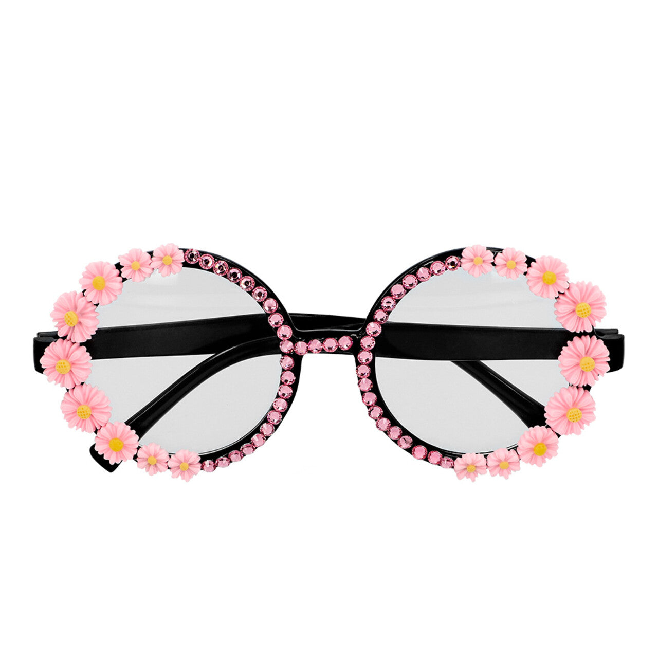 Op deze afbeelding zie je een Accessoires, van het merk Boland. Partybril Rosa Flower Shine