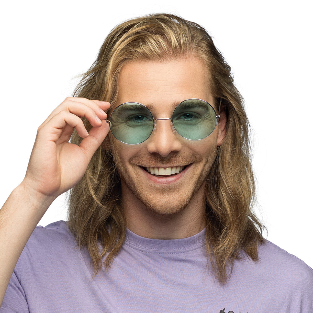 Op deze afbeelding zie je een Accessoires, van het merk Boland. Partybril Hippie XL Groen