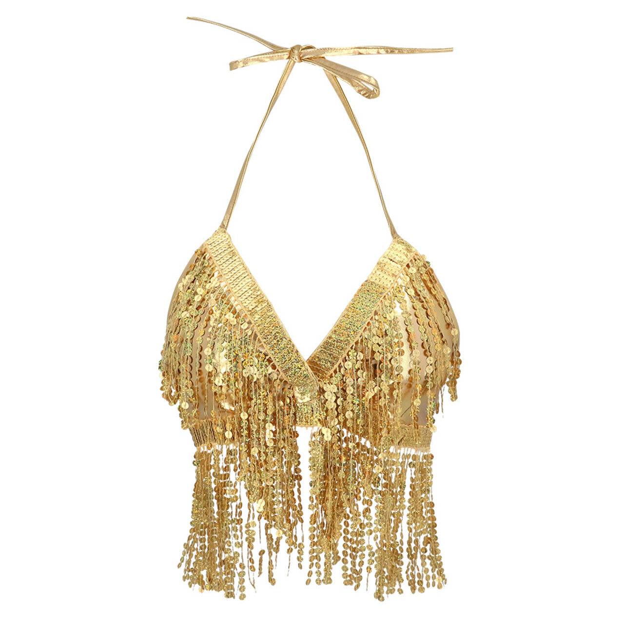 Op deze afbeelding zie je een Kostuums, van het merk Boland. Top Festival Goldenlicious Vrouw