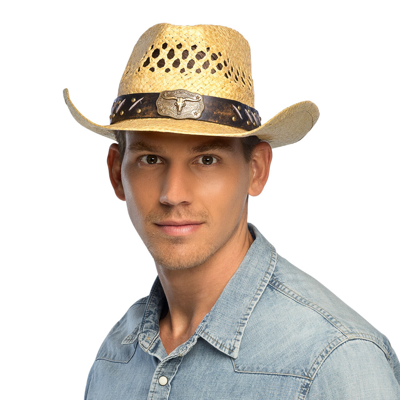 Op deze afbeelding zie je een Accessoires, van het merk Boland. Maverick Stier Cowboyhoed