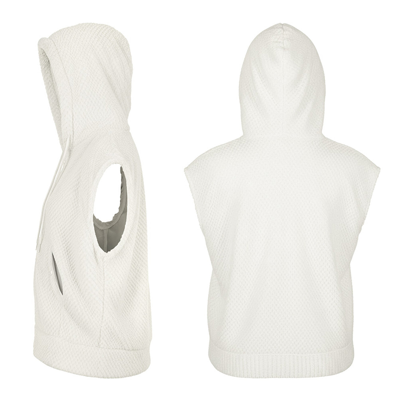 Op deze afbeelding zie je een Kostuums, van het merk Boland. Must Have Bodywarmer Fluffy Wit Vrouw