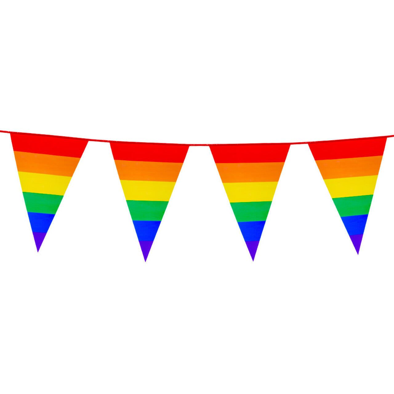 Op deze afbeelding zie je een Decoratie, van het merk Boland. Vlaggenlijn Happy Regenboog 8m