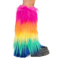 Fluffy Bonte Beenwarmers