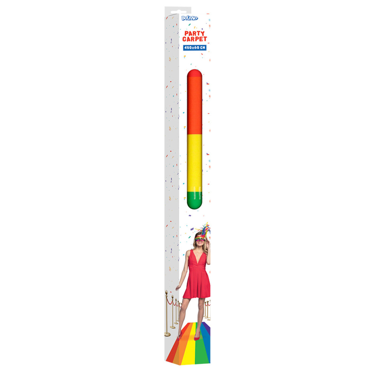 Op deze afbeelding zie je een Decoratie, van het merk Boland. Feestelijke Regenboog Loper