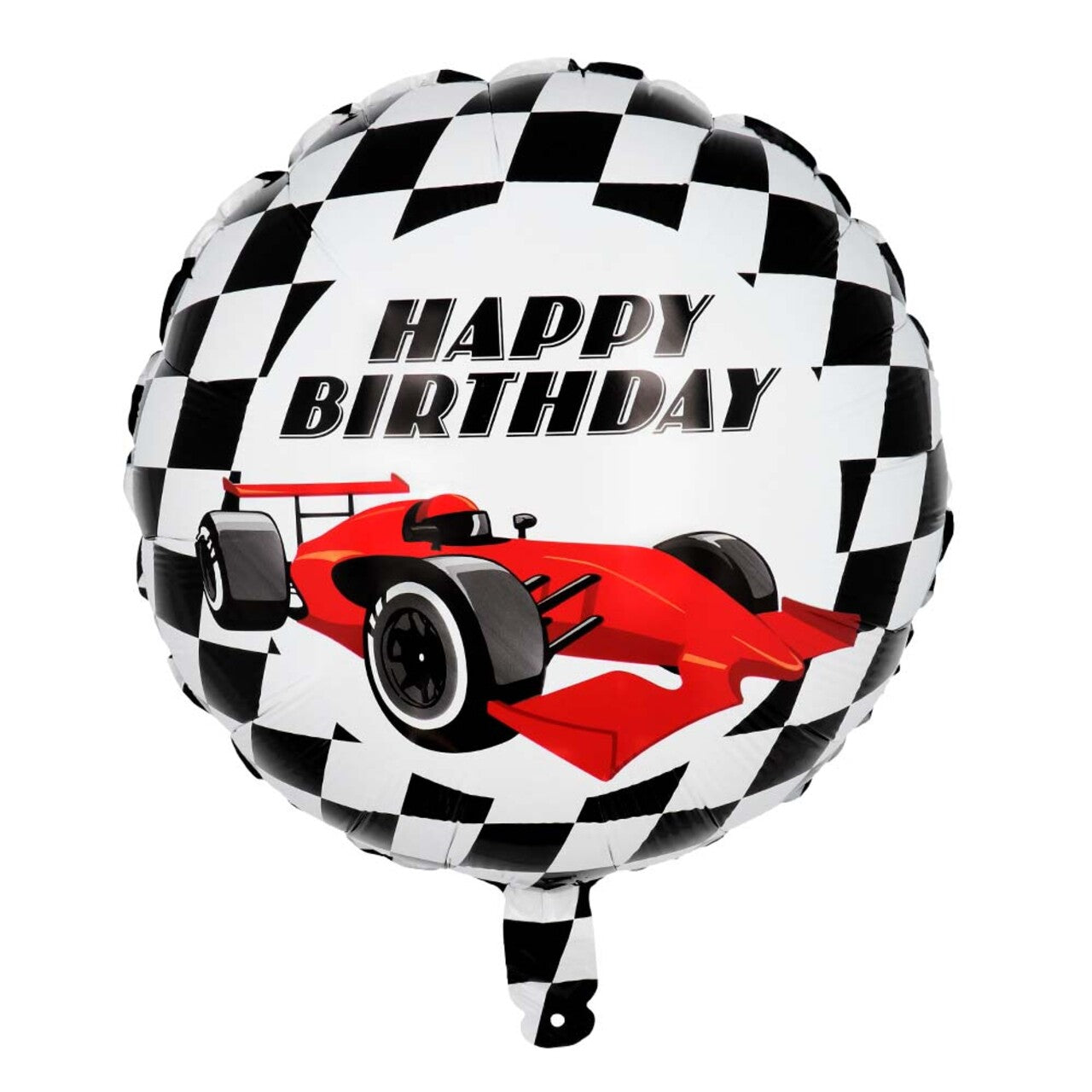 Op deze afbeelding zie je een Decoratie, van het merk Boland. Folieballon Happy Birthday Race Speed