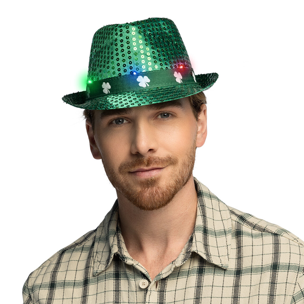 Op deze afbeelding zie je een Accessoires, van het merk Boland. St. Patrick’s Klaverhoed Led