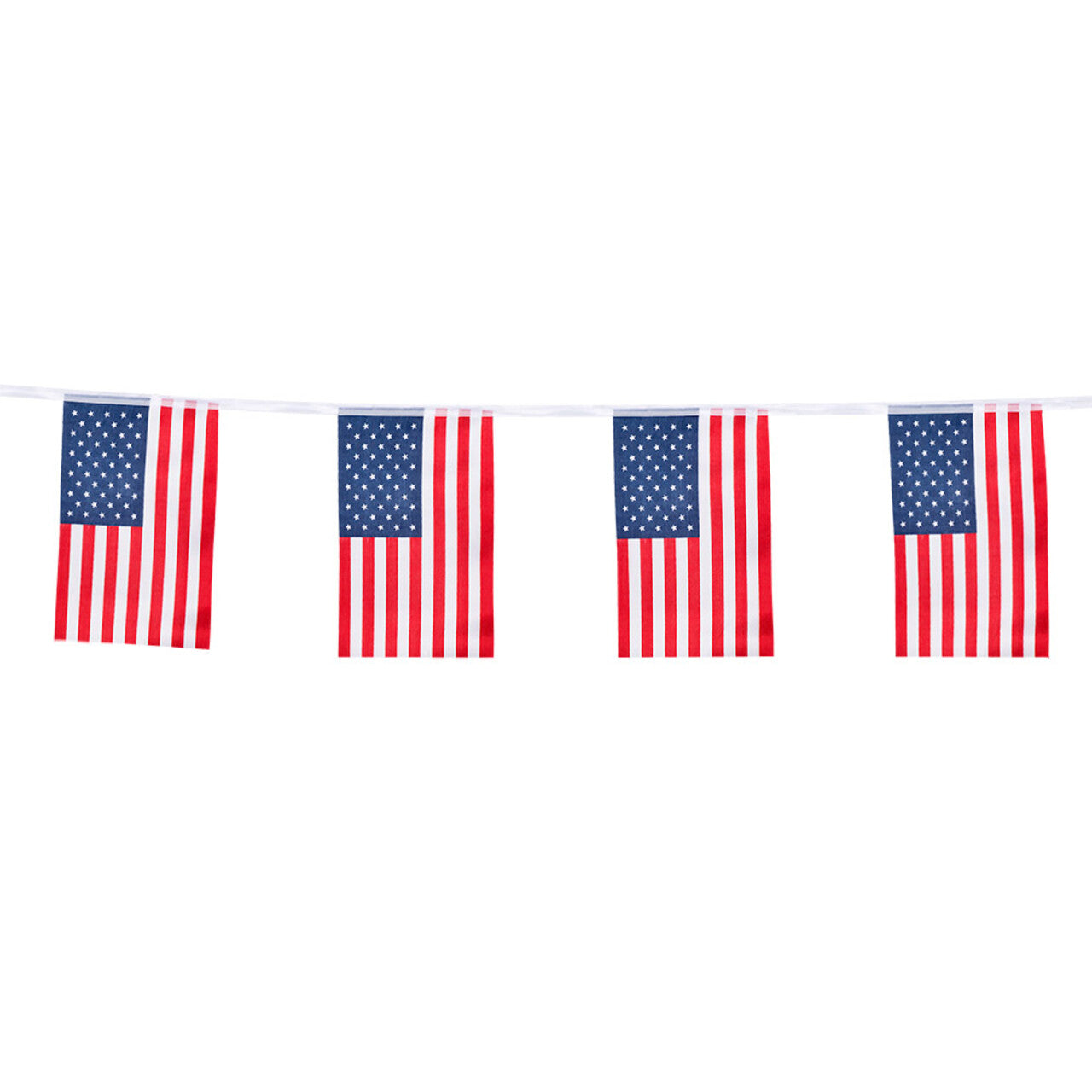 Op deze afbeelding zie je een Decoratie, van het merk Boland. Polyester Vlaggenlijn USA