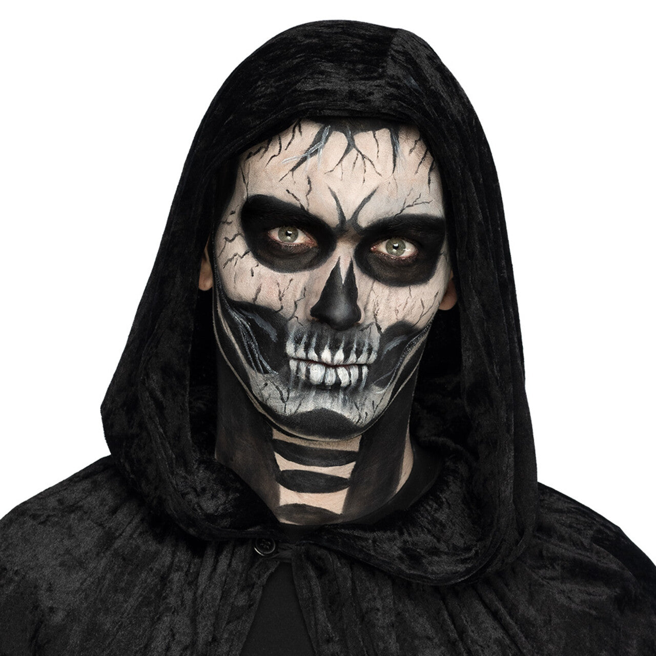 Op deze afbeelding zie je een Accessoires, van het merk Boland. Make-Up Kit Spook Doodskop