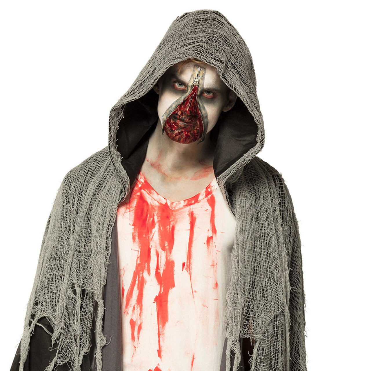 Op deze afbeelding zie je een Accessoires, van het merk Boland. Make-Up Kit Enorm Bloederige Zombie Rits