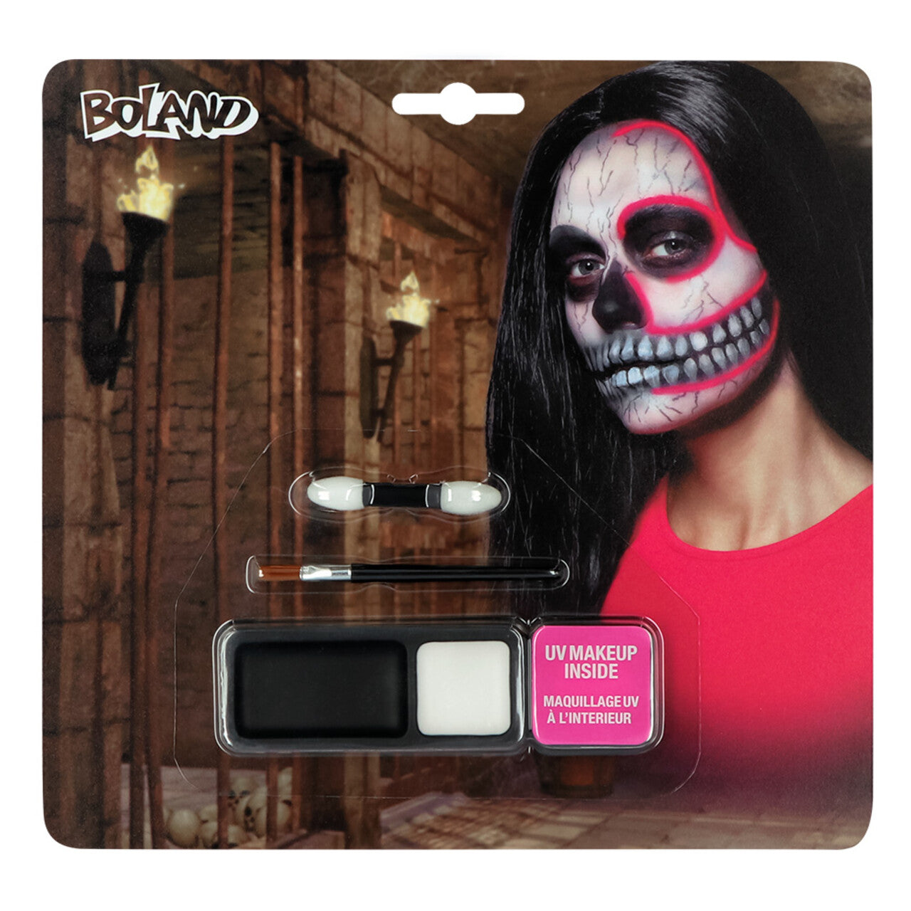 Op deze afbeelding zie je een Accessoires, van het merk Boland. Make-Up Kit Uv Skelet
