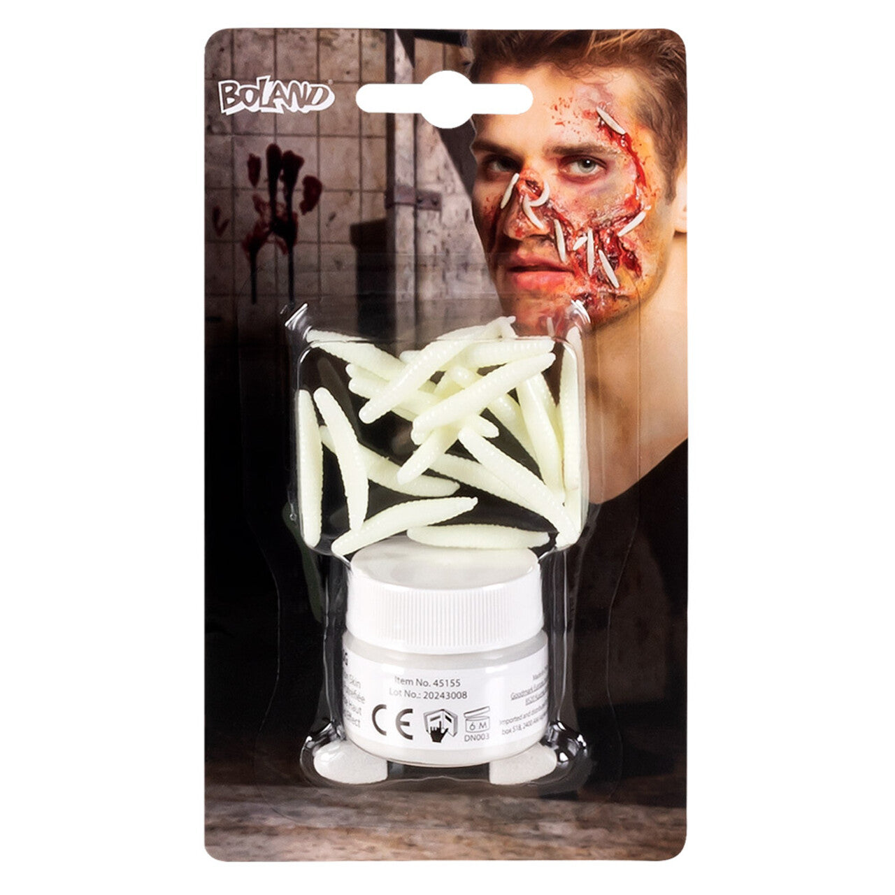 Op deze afbeelding zie je een Accessoires, van het merk Boland. Schmink Kit Zombie Rottend Vlees