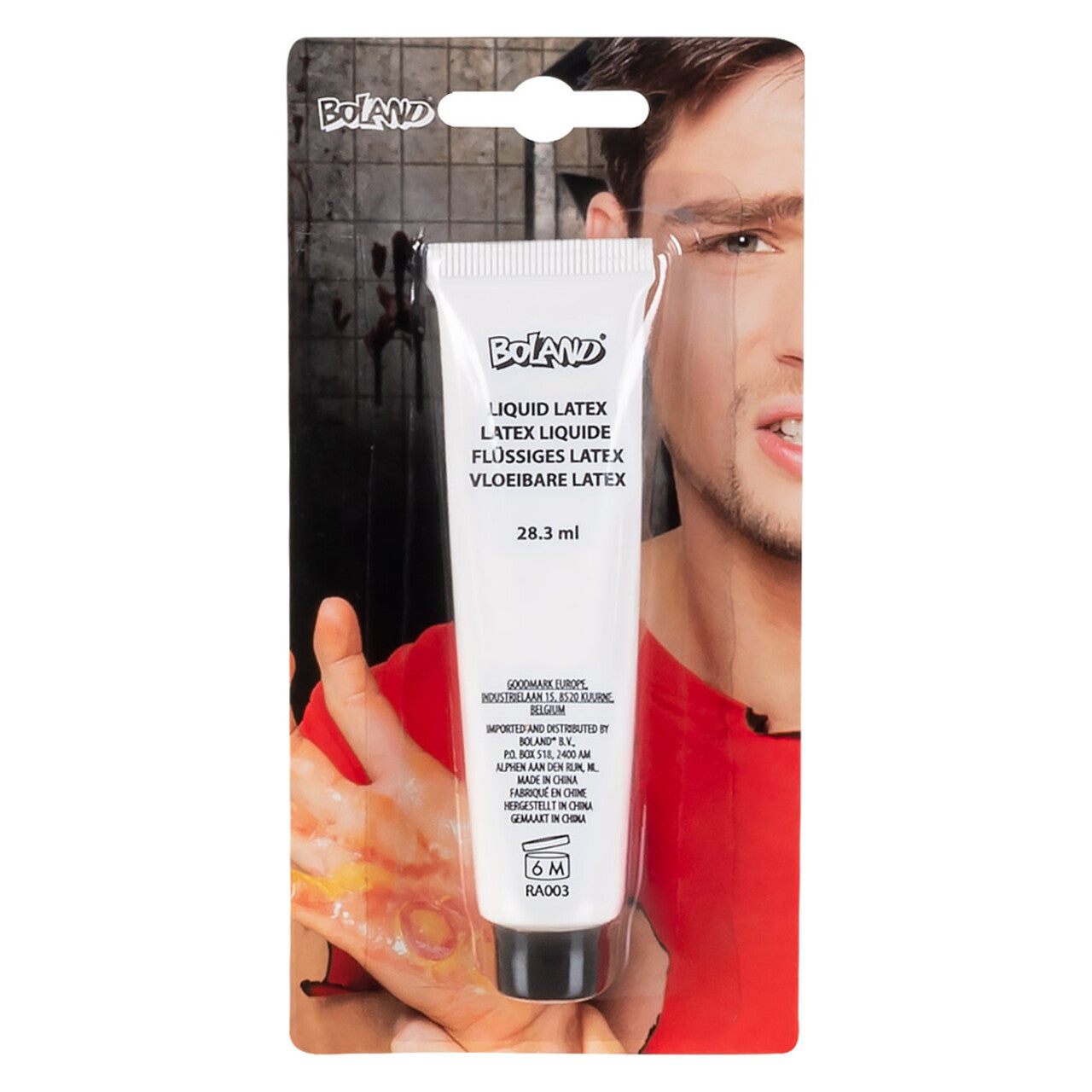 Op deze afbeelding zie je een Accessoires, van het merk Boland. Tube Vloeibare Latex 28 Ml