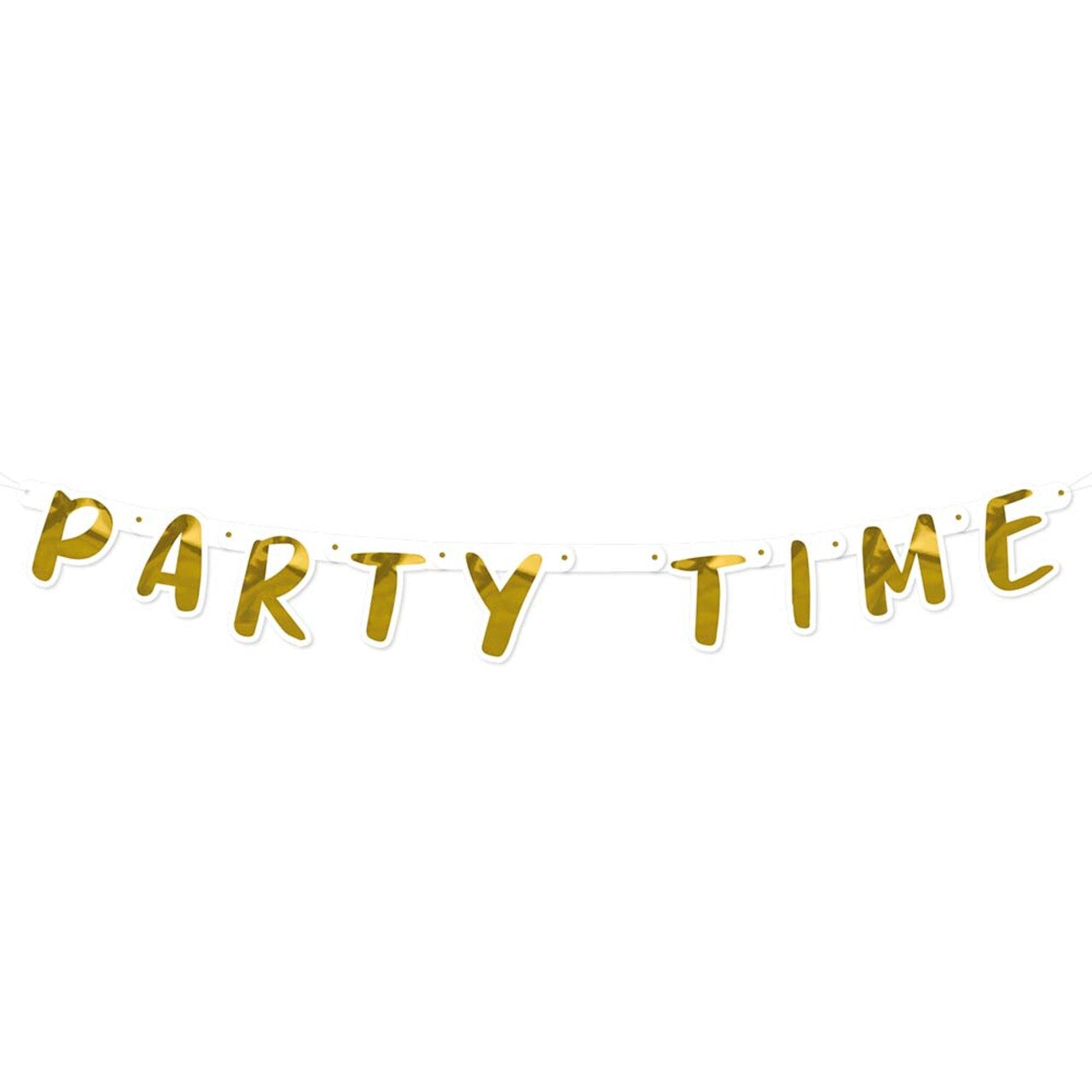 Op deze afbeelding zie je een Decoratie, van het merk Boland. Kartonnen Letterslinger Golden Party Time