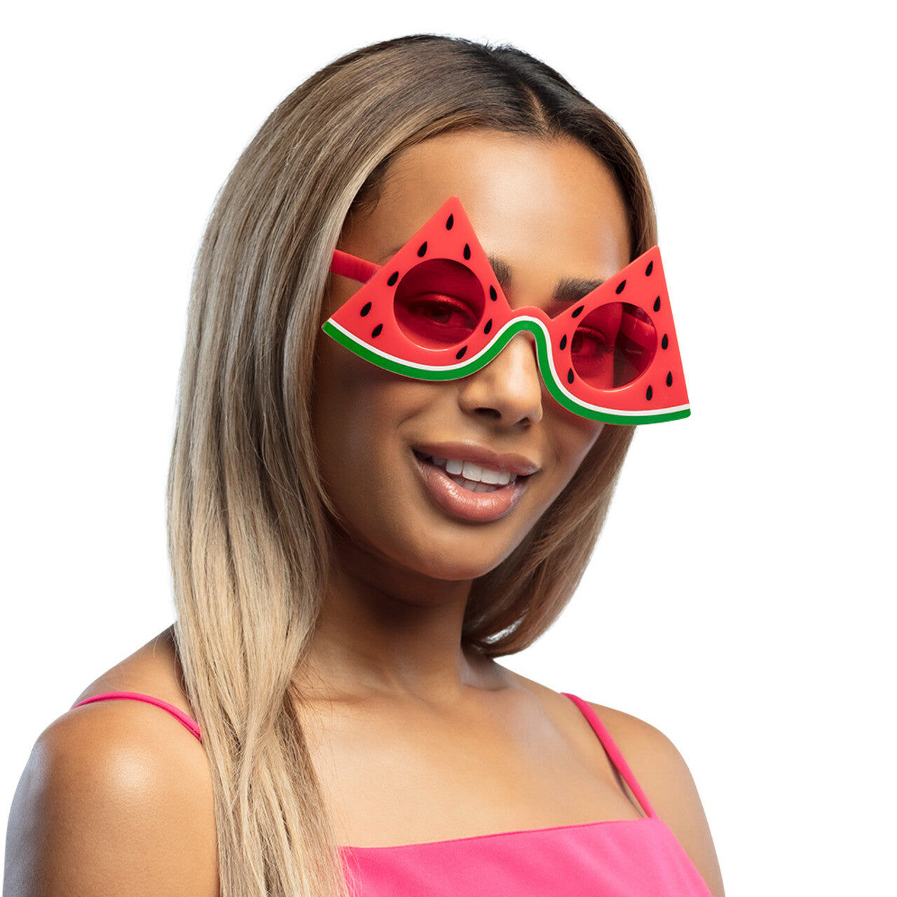 Op deze afbeelding zie je een Accessoires, van het merk Boland. Summer Slice Watermeloen Bril