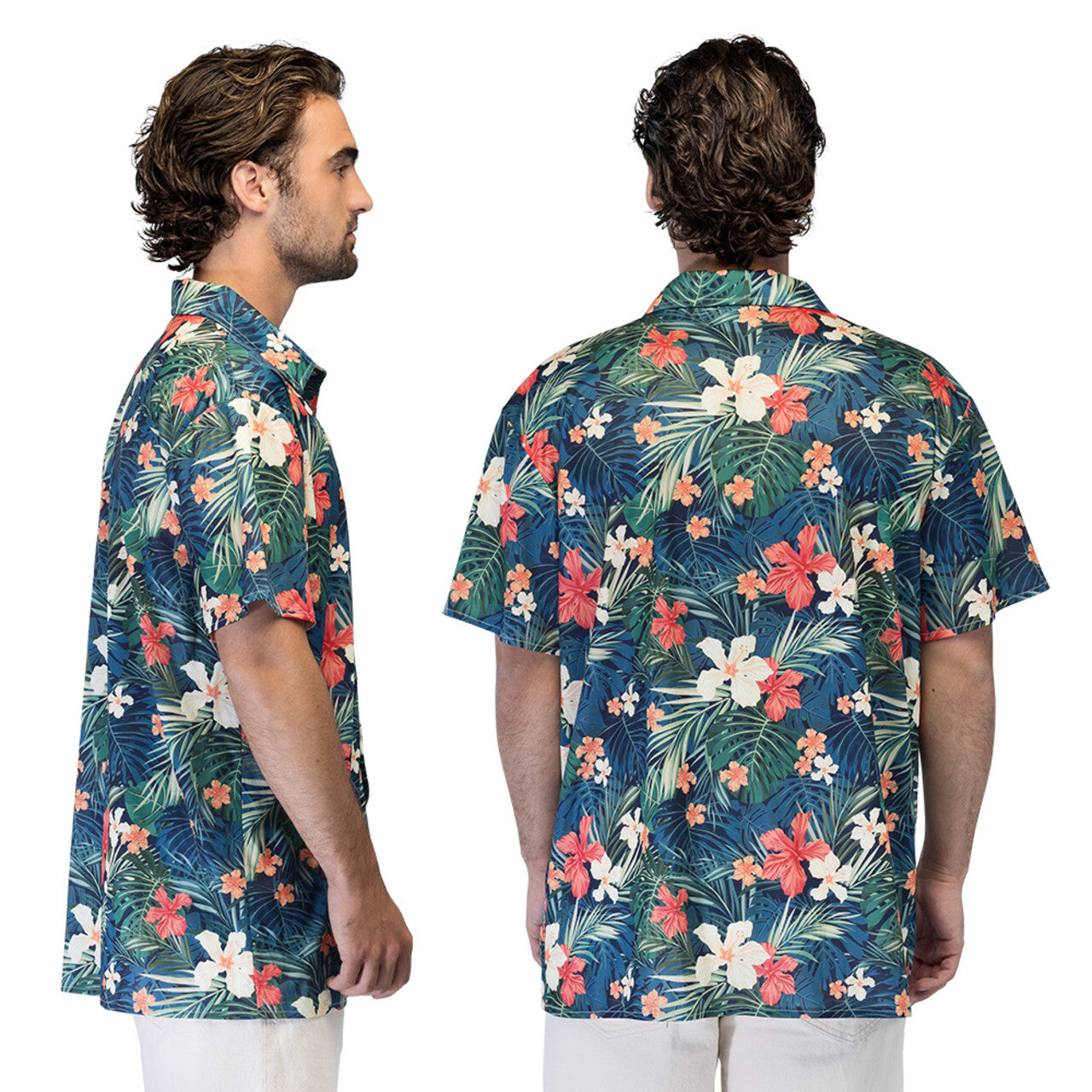 Op deze afbeelding zie je een Kostuums, van het merk Boland. Blouse Tropical Tiki Breeze Man