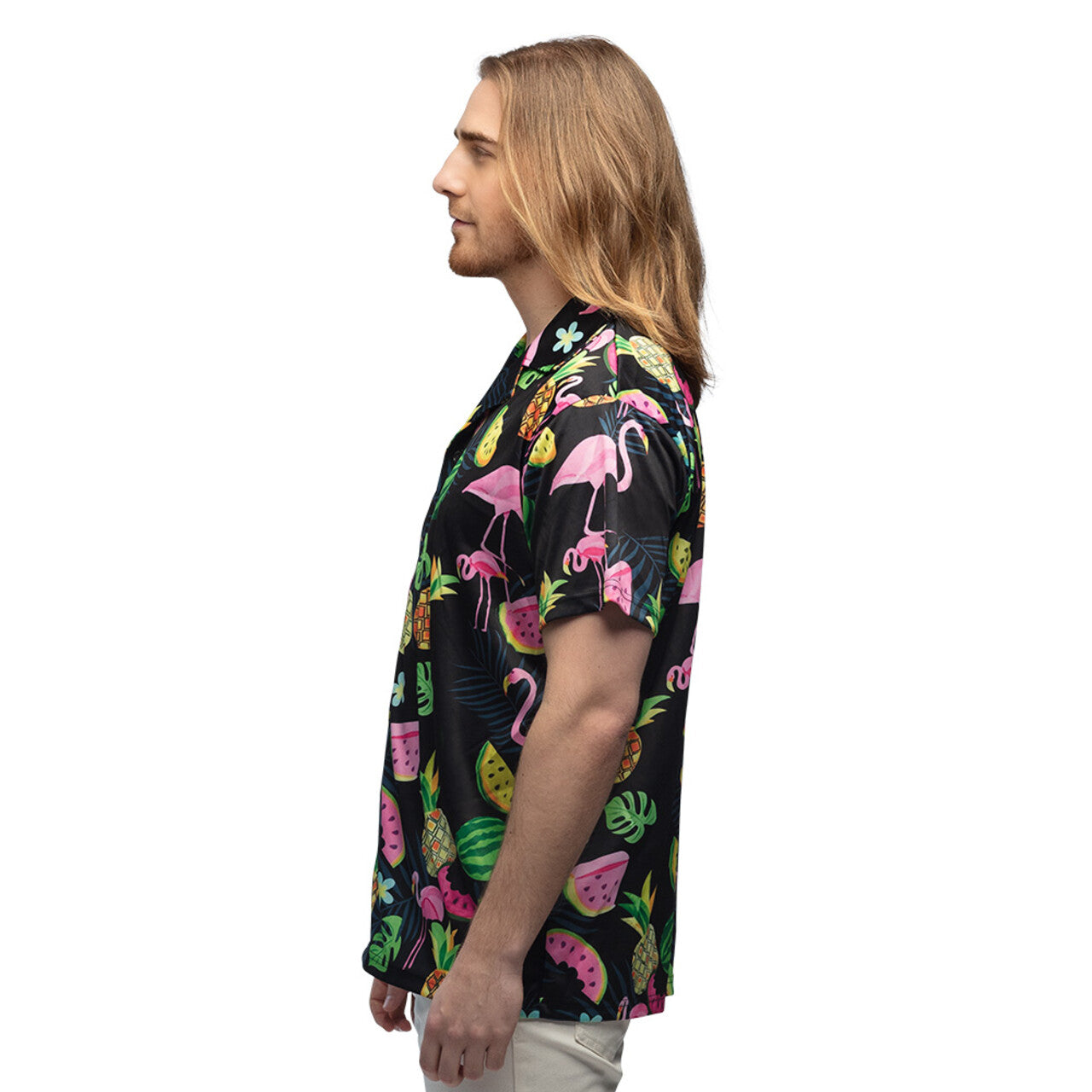 Op deze afbeelding zie je een Kostuums, van het merk Boland. Swinging Flamingo Shirt Man