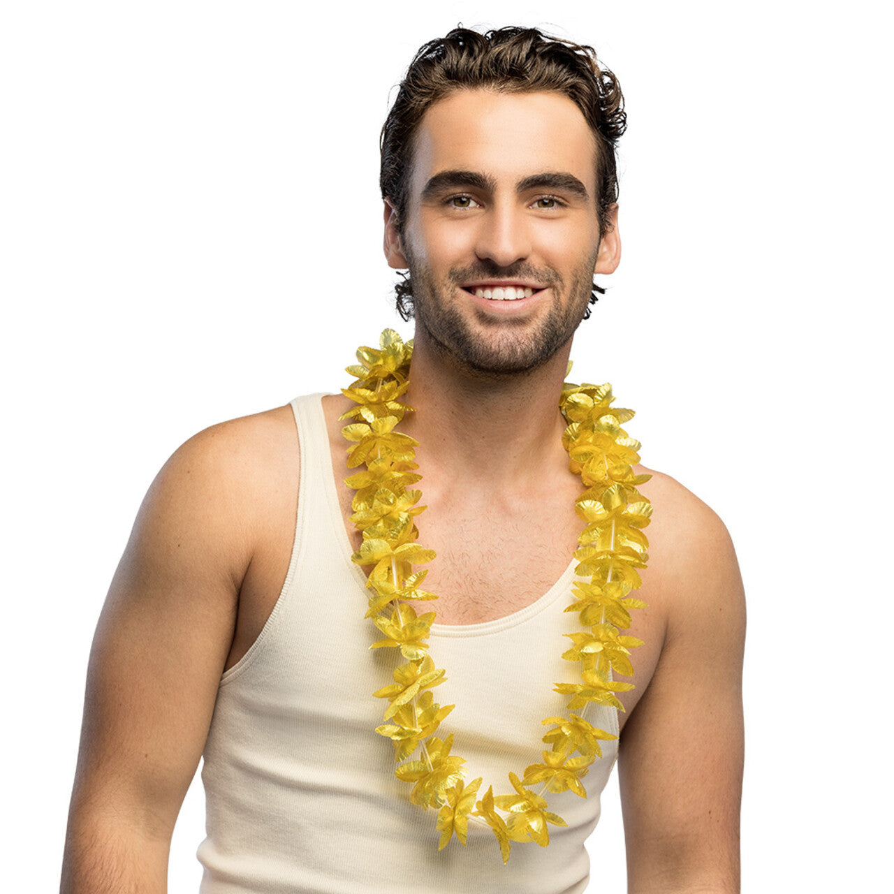 Op deze afbeelding zie je een Accessoires, van het merk Boland. Hawaïkrans Kahoku Goud