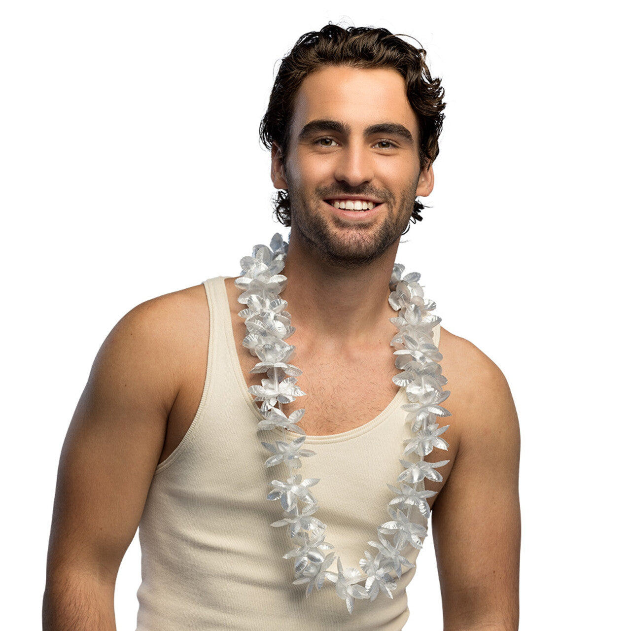 Op deze afbeelding zie je een Accessoires, van het merk Boland. Hawaïkrans Zoë Zilver