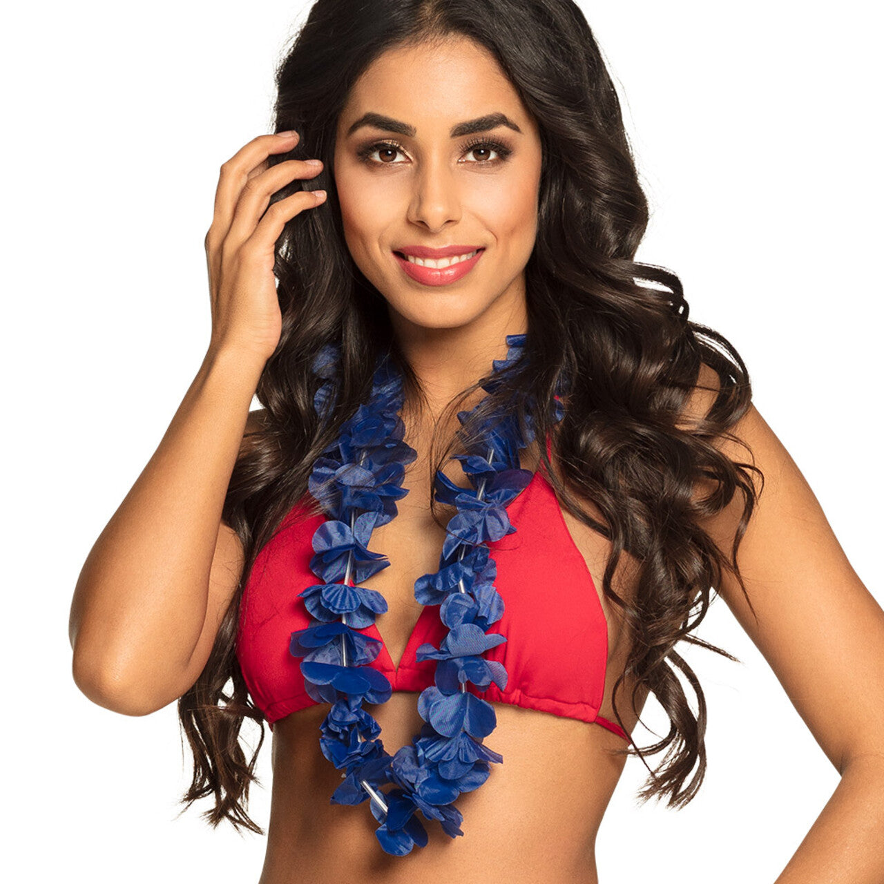 Op deze afbeelding zie je een Accessoires, van het merk Boland. Hawaii Krans Ohana Blauw