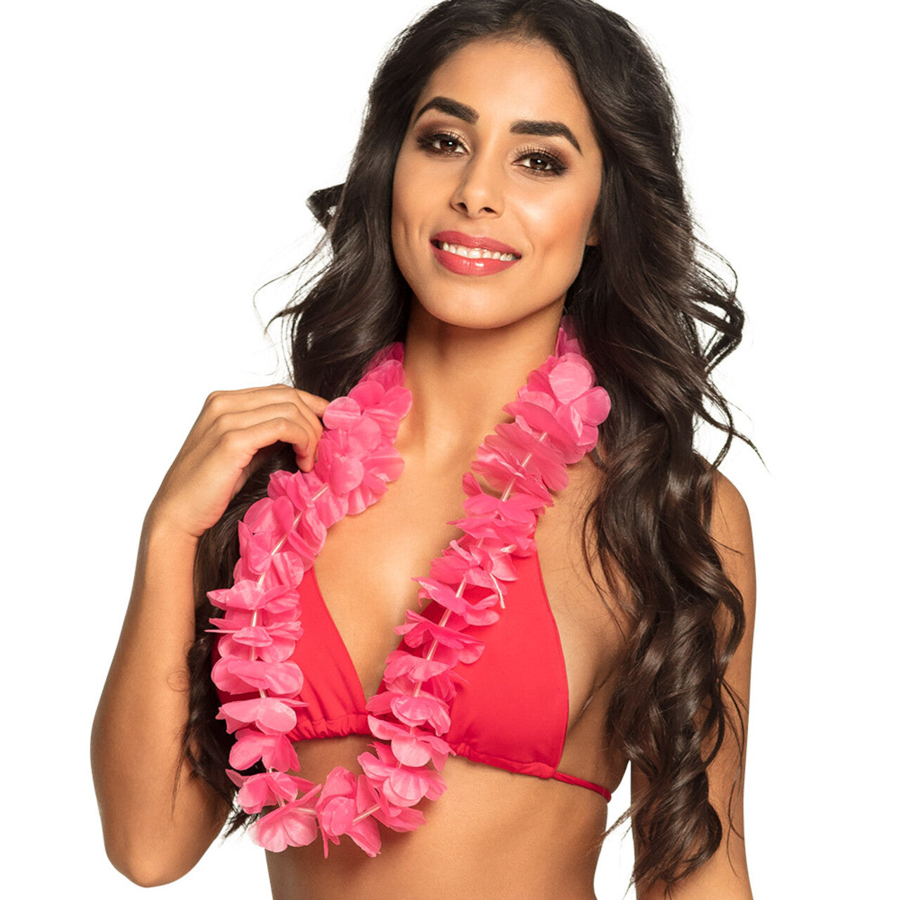 Op deze afbeelding zie je een Accessoires, van het merk Boland. Hawaïkrans Polly Roze