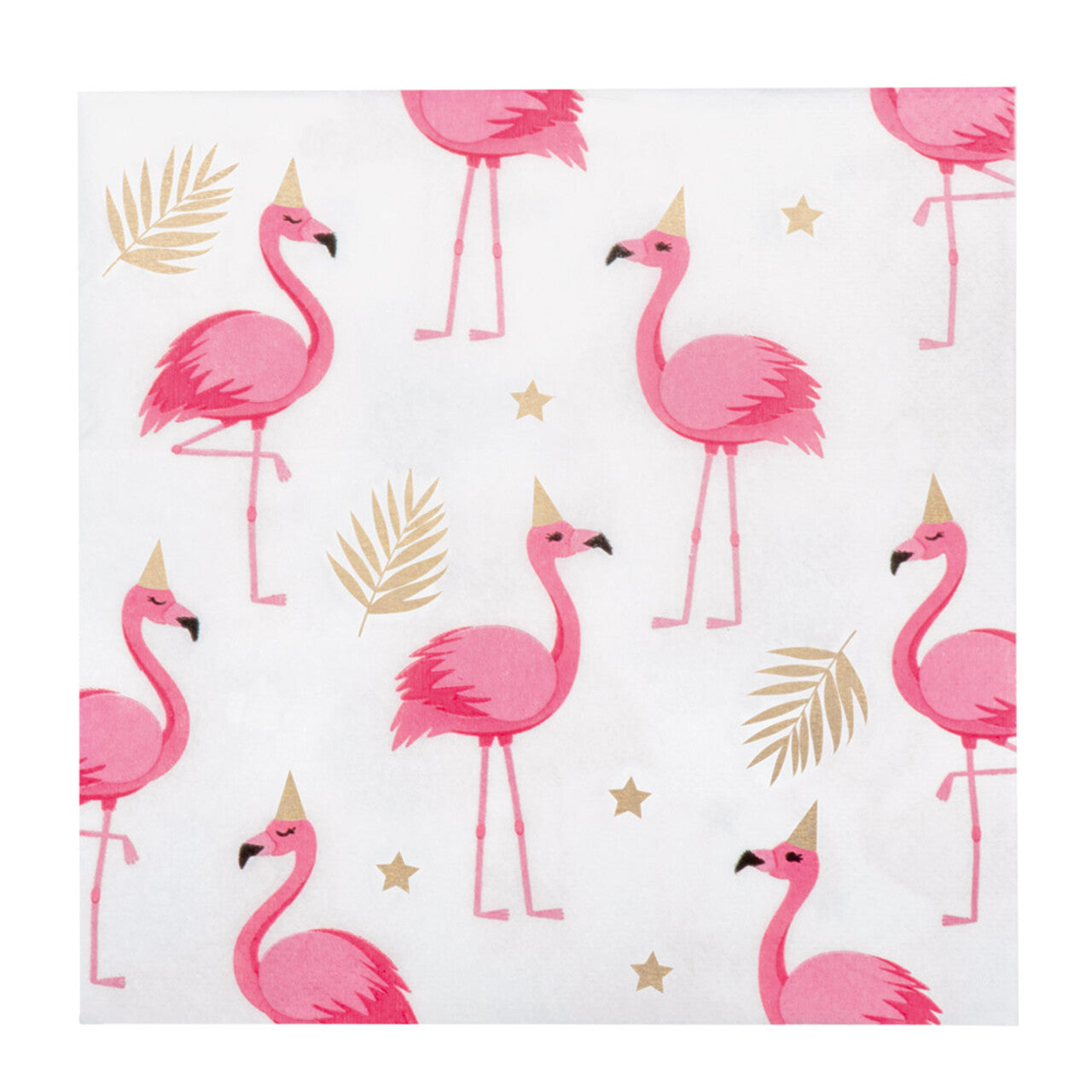 Op deze afbeelding zie je een Decoratie, van het merk Boland. Servetten Flamingo Party 20 Stuks