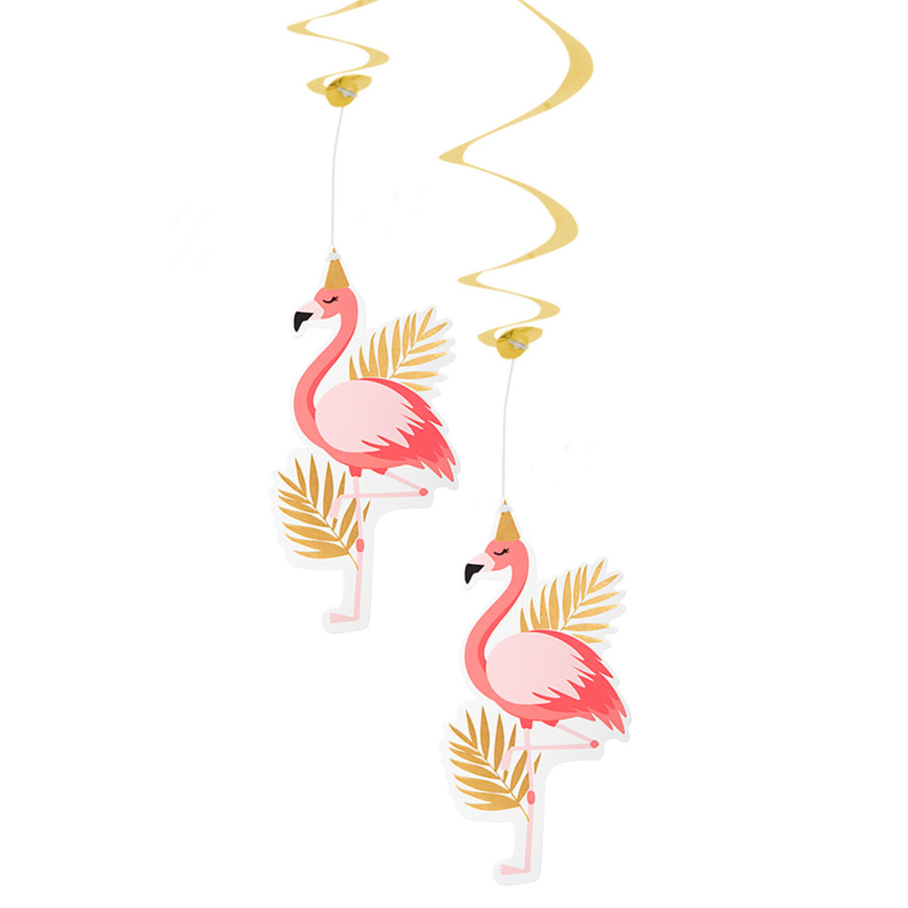 Op deze afbeelding zie je een Decoratie, van het merk Boland. Set 2 Decoratie Slingers Flamingo Party