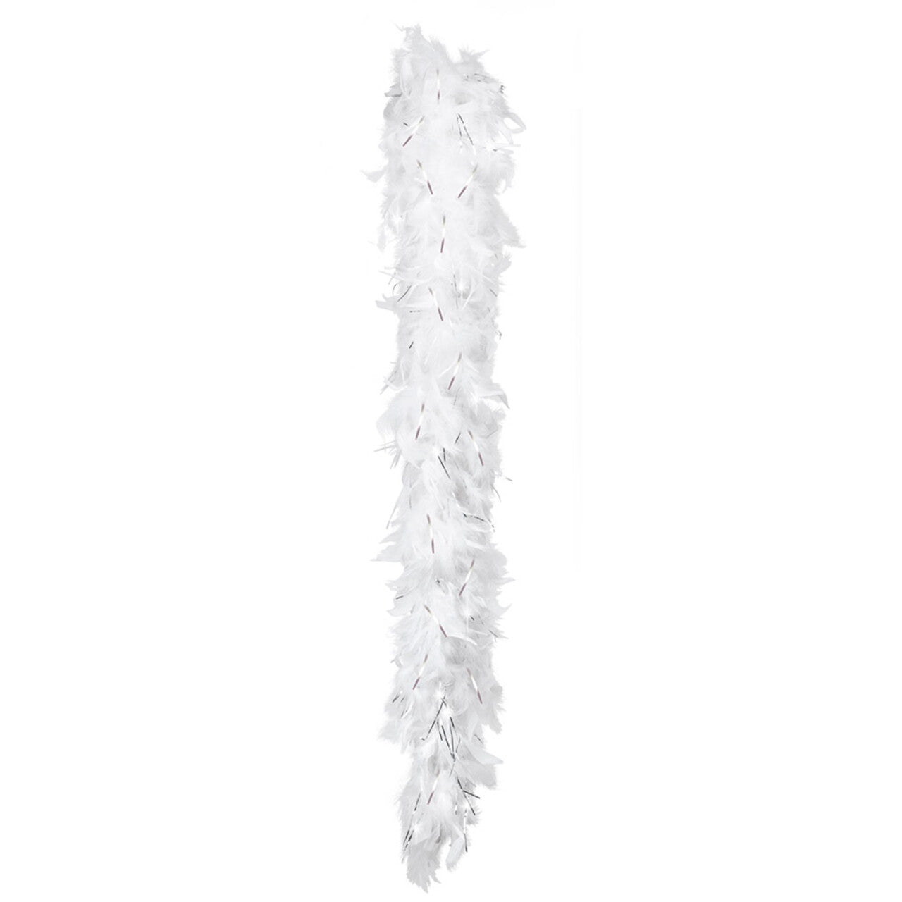 Op deze afbeelding zie je een Accessoires, van het merk Boland. Boa Glamour Wit Met Zilver