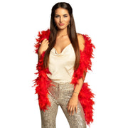 Op deze afbeelding zie je een Accessoires, van het merk Boland. Boa Rood Moulin Rouge