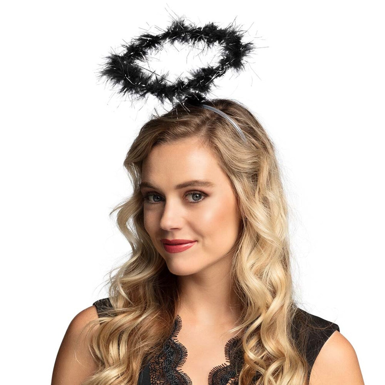 Op deze afbeelding zie je een Accessoires, van het merk Boland. Diadeem Halo Zwart Dark Angel