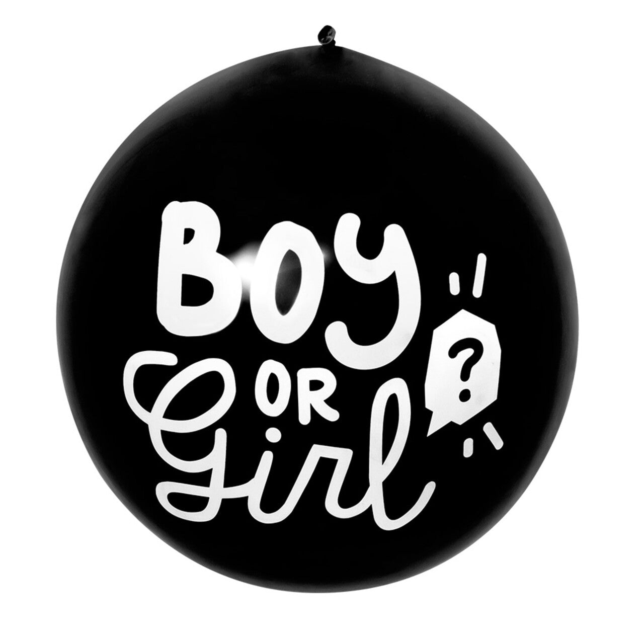 Op deze afbeelding zie je een Decoratie, van het merk Boland. Latex Ballon Boy Or Girl Met Roze Vulling