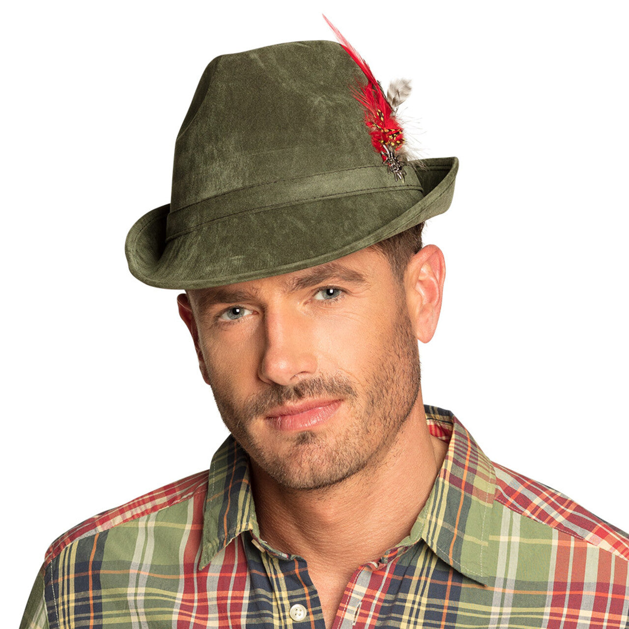 Op deze afbeelding zie je een Accessoires, van het merk Boland. Hoed Jachtmeister Groen