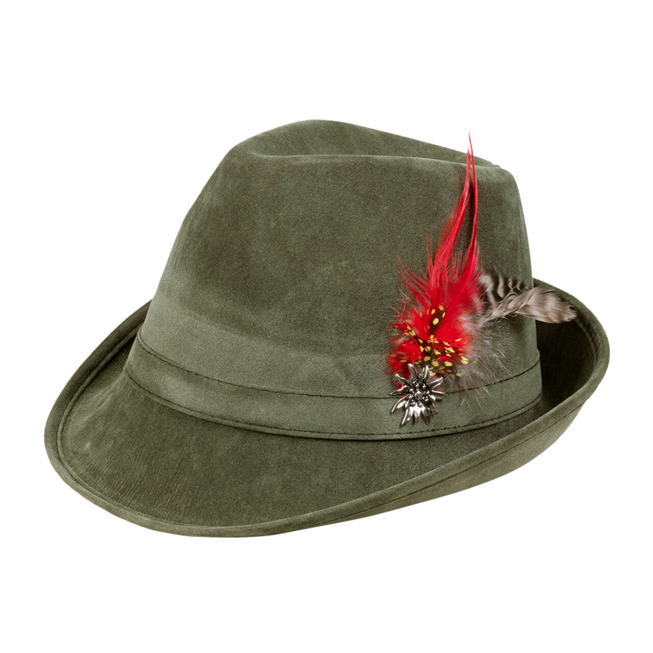Op deze afbeelding zie je een Accessoires, van het merk Boland. Hoed Jachtmeister Groen