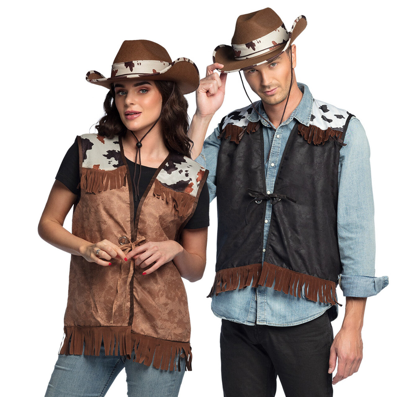 Op deze afbeelding zie je een Kostuums, van het merk Boland. Wild West Wendy Vest Vrouw