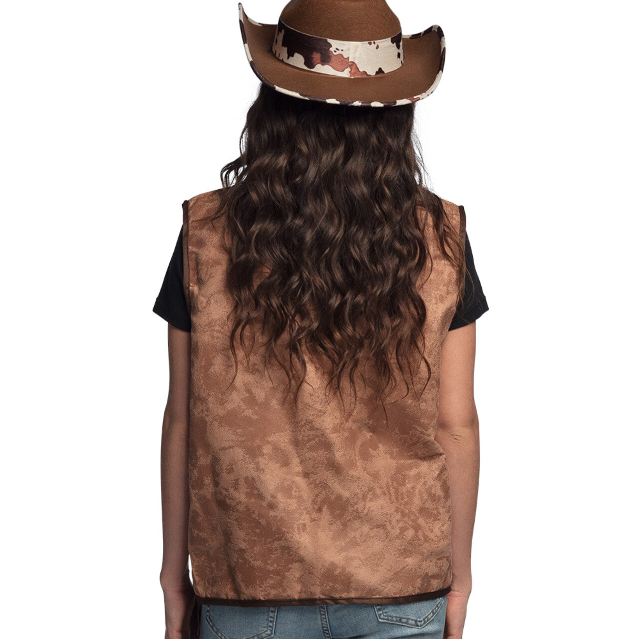 Op deze afbeelding zie je een Kostuums, van het merk Boland. Wild West Wendy Vest Vrouw