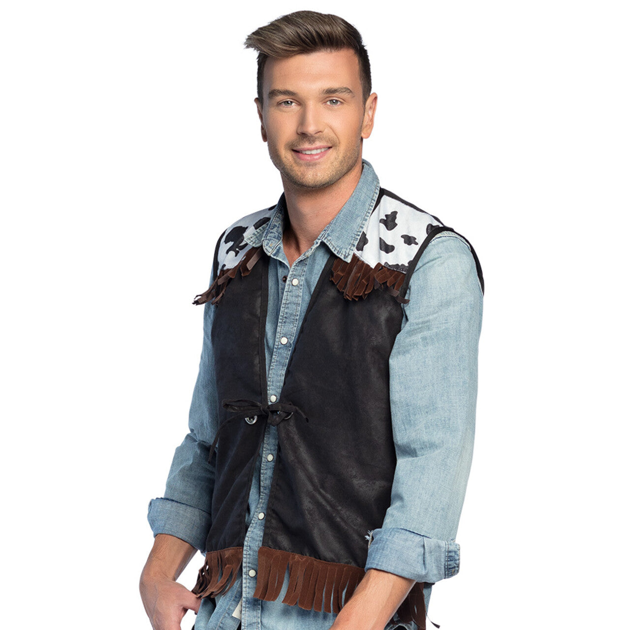Op deze afbeelding zie je een Kostuums, van het merk Boland. Wild West Willy Vest Man