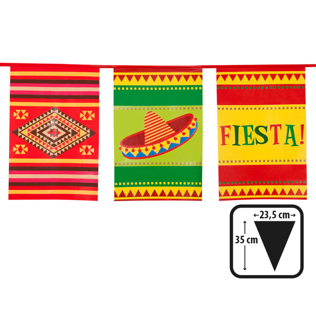 Op deze afbeelding zie je een Decoratie, van het merk Boland. Vlaggenlijn Fiesta Mexico